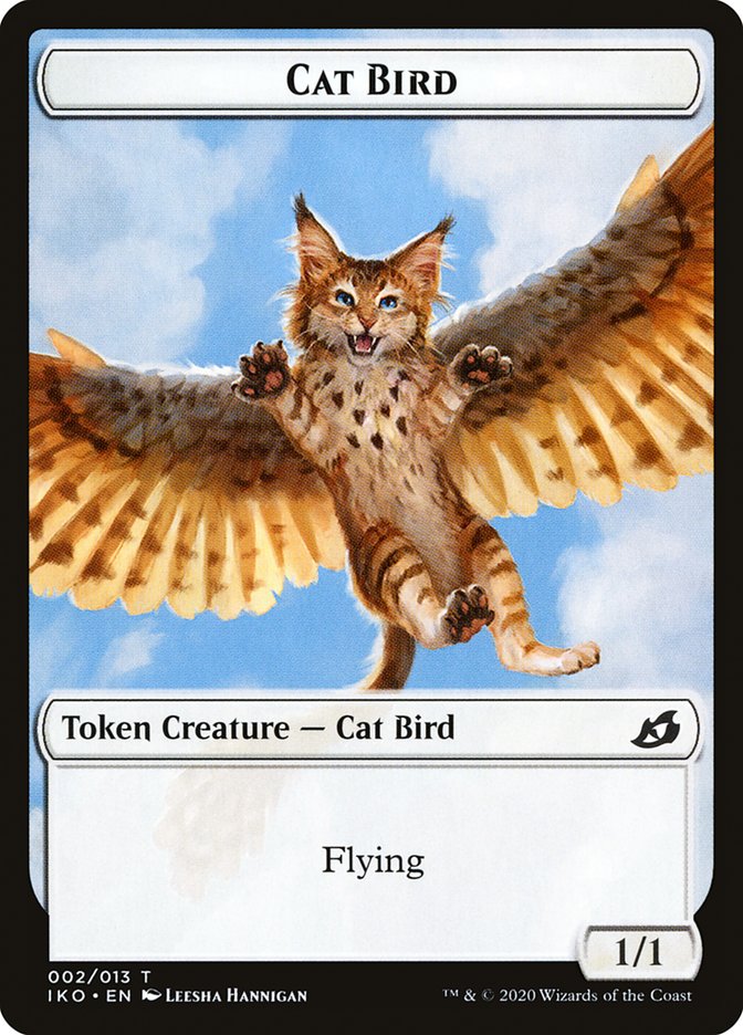 Cat Bird Token [Ikoria: Lair of Behemoths Tokens] | Kessel Run Games Inc. 