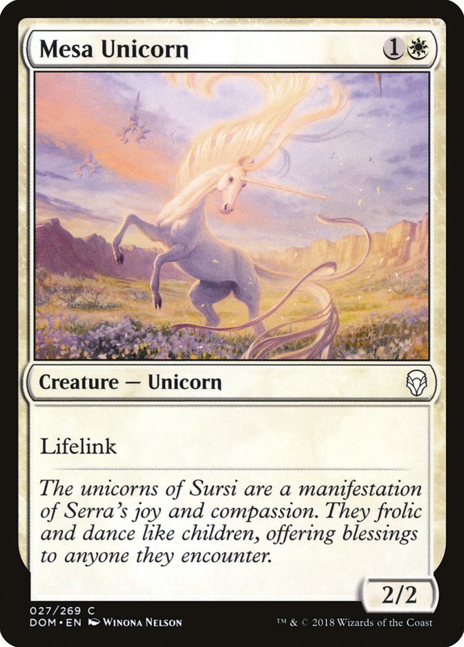 Mesa Unicorn [Dominaria] | Kessel Run Games Inc. 