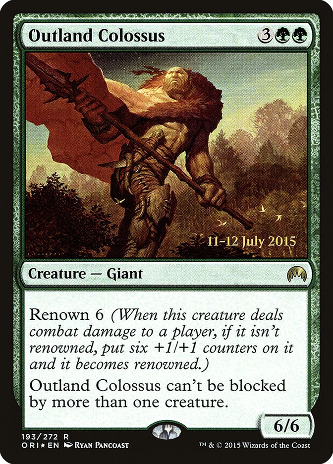 Outland Colossus [Magic Origins Prerelease Promos] | Kessel Run Games Inc. 