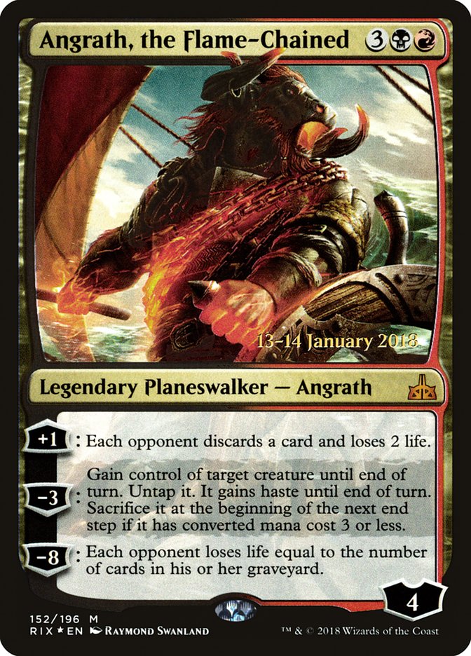 Angrath, the Flame-Chained [Rivals of Ixalan Prerelease Promos] | Kessel Run Games Inc. 