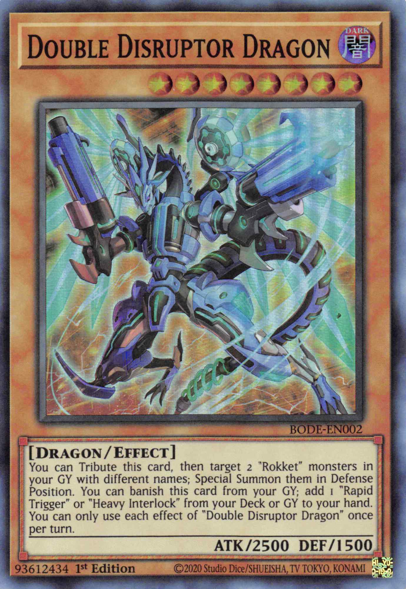 Double Disrupter Dragon [BODE-EN002] Super Rare | Kessel Run Games Inc. 