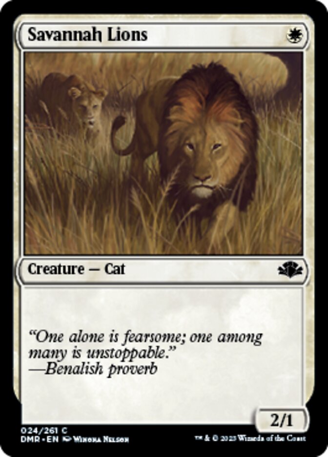 Savannah Lions [Dominaria Remastered] | Kessel Run Games Inc. 