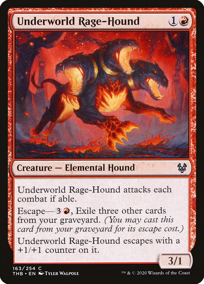 Underworld Rage-Hound [Theros Beyond Death] | Kessel Run Games Inc. 