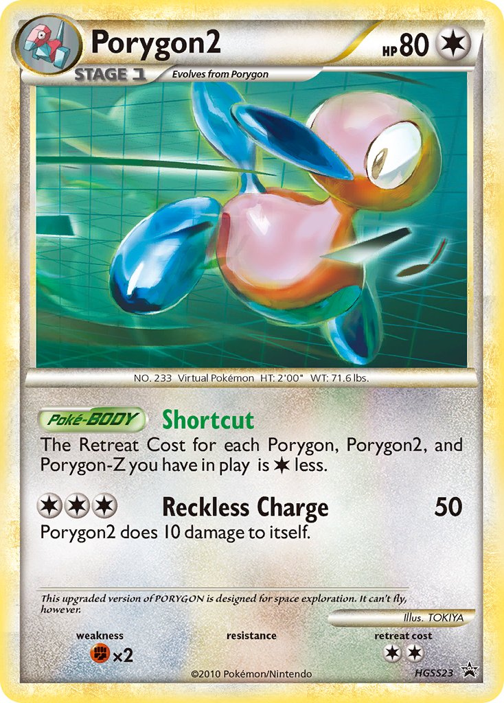 Porygon2 (HGSS23) [HeartGold & SoulSilver: Black Star Promos] | Kessel Run Games Inc. 