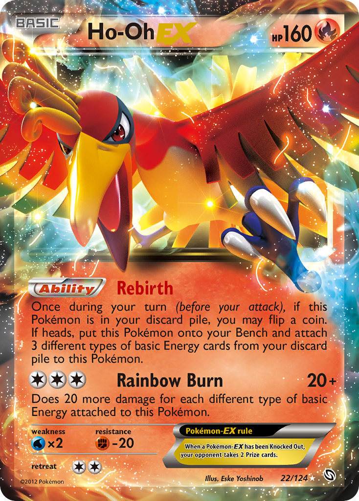 Ho-Oh EX (22/124) [Black & White: Dragons Exalted] | Kessel Run Games Inc. 