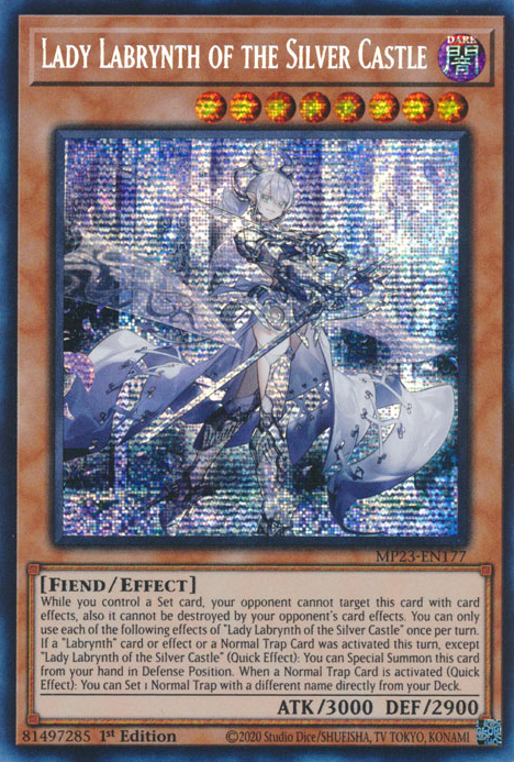 Lady Labrynth of the Silver Castle [MP23-EN177] Prismatic Secret Rare | Kessel Run Games Inc. 