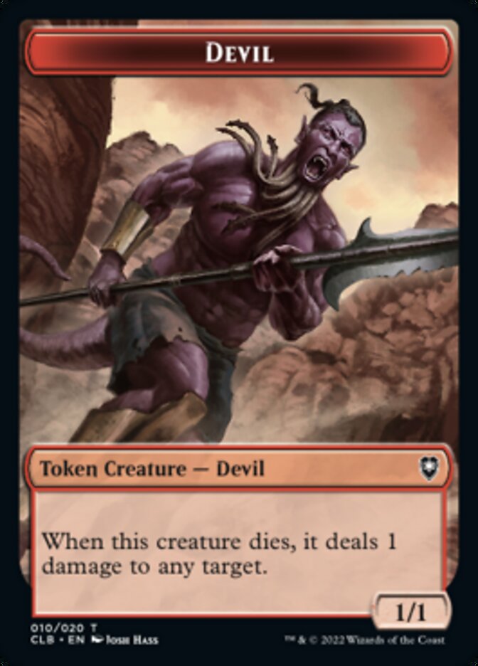 Devil Token [Commander Legends: Battle for Baldur's Gate Tokens] | Kessel Run Games Inc. 