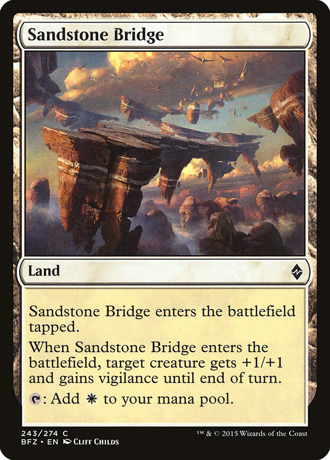Sandstone Bridge [Battle for Zendikar] | Kessel Run Games Inc. 
