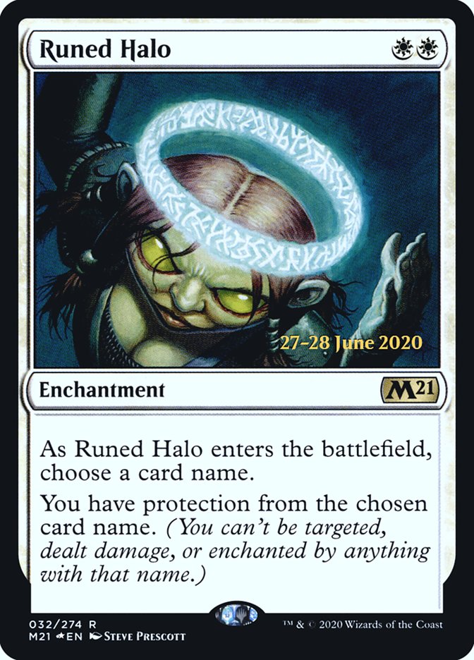 Runed Halo [Core Set 2021 Prerelease Promos] | Kessel Run Games Inc. 