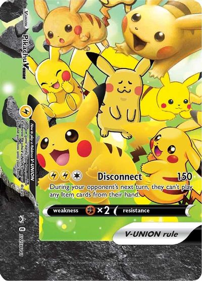 Pikachu V-UNION (SWSH141) (Celebrations) [Sword & Shield: Black Star Promos] | Kessel Run Games Inc. 