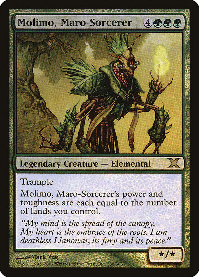 Molimo, Maro-Sorcerer (Premium Foil) [Tenth Edition] | Kessel Run Games Inc. 