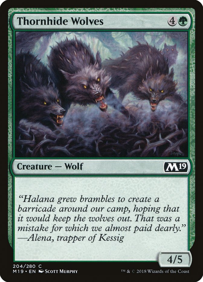 Thornhide Wolves [Core Set 2019] | Kessel Run Games Inc. 