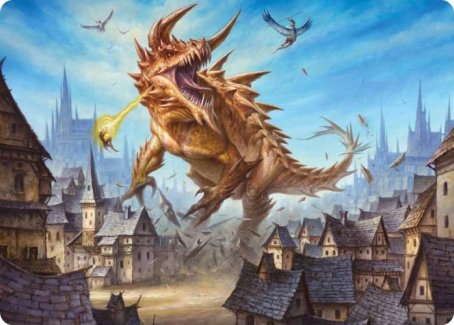 Tarrasque Art Card [Dungeons & Dragons: Adventures in the Forgotten Realms Art Series] | Kessel Run Games Inc. 