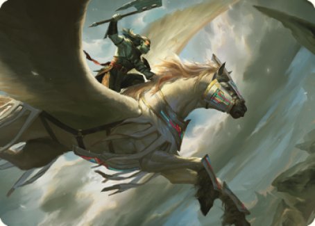 Cleaving Skyrider Art Card [Dominaria United Art Series] | Kessel Run Games Inc. 