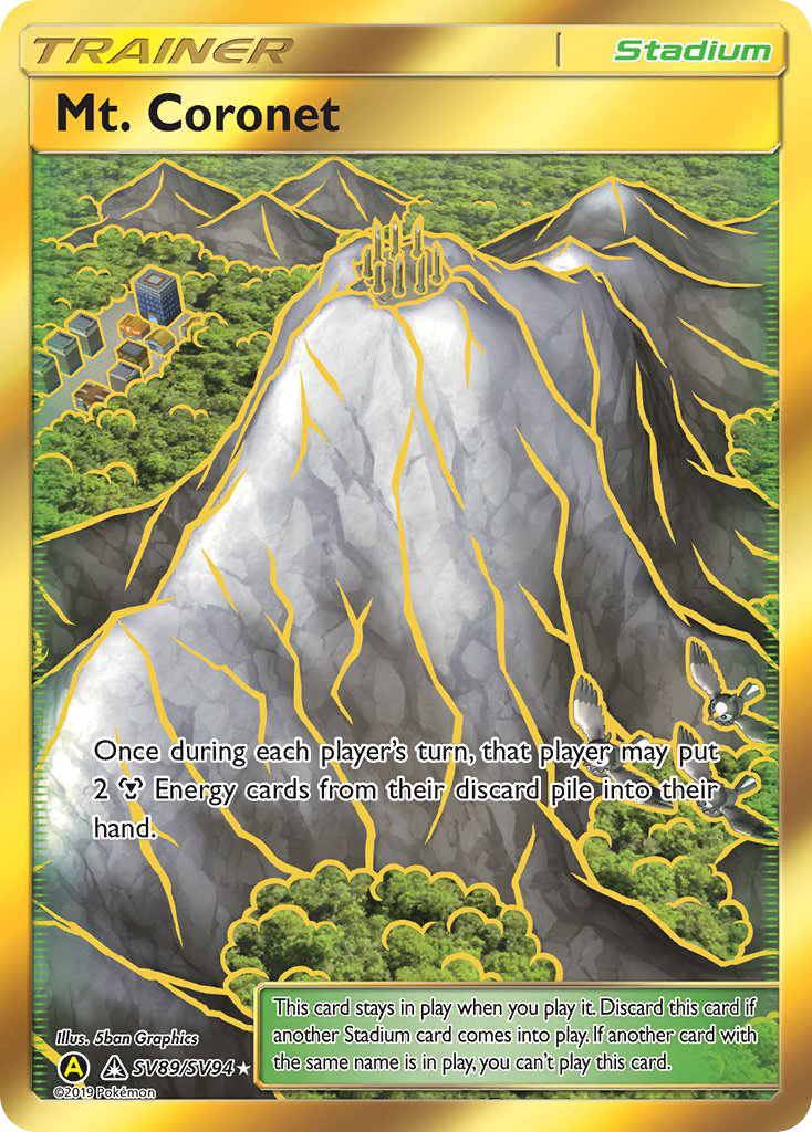 Mt. Coronet (SV89/SV94) [Sun & Moon: Hidden Fates - Shiny Vault] | Kessel Run Games Inc. 