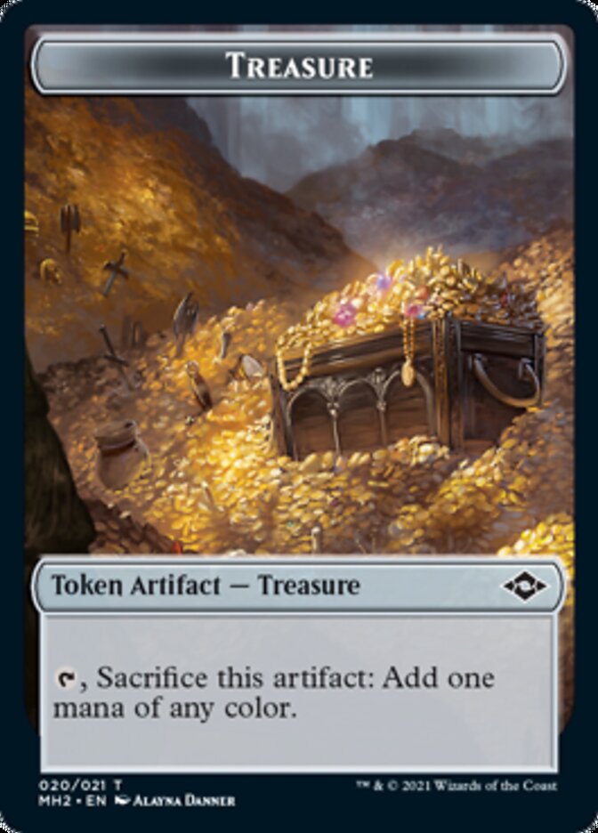 Thopter // Treasure (20) Double-Sided Token [Modern Horizons 2 Tokens] | Kessel Run Games Inc. 