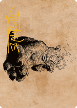 Wilson, Refined Grizzly Art Card (Gold-Stamped Signature) [Commander Legends: Battle for Baldur's Gate Art Series] | Kessel Run Games Inc. 