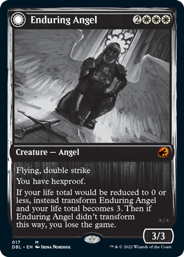 Enduring Angel // Angelic Enforcer [Innistrad: Double Feature] | Kessel Run Games Inc. 