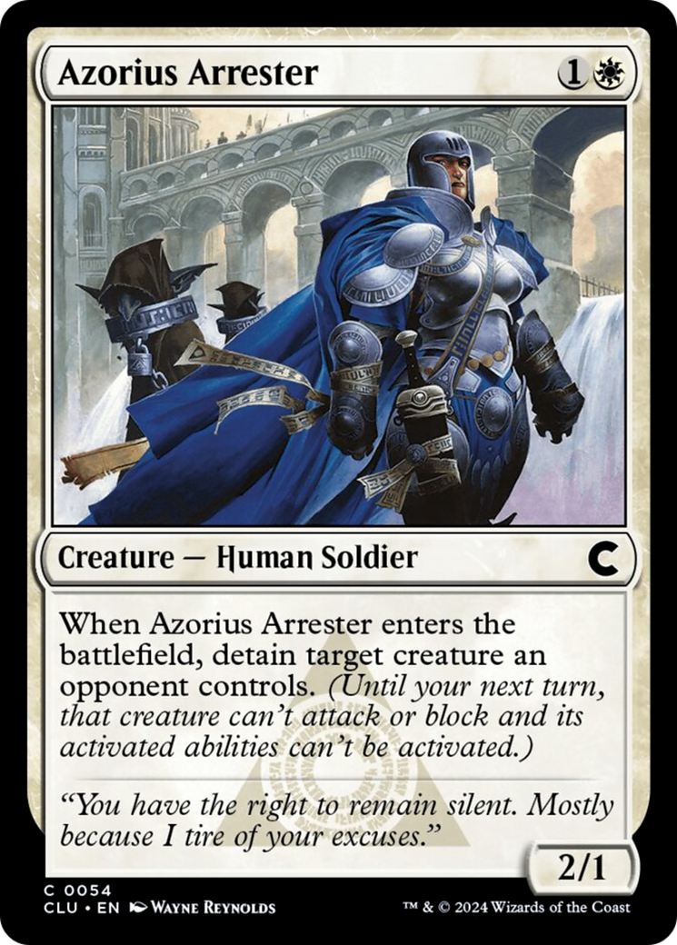 Azorius Arrester [Ravnica: Clue Edition] | Kessel Run Games Inc. 