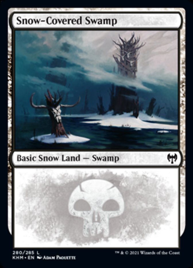 Snow-Covered Swamp (280) [Kaldheim] | Kessel Run Games Inc. 