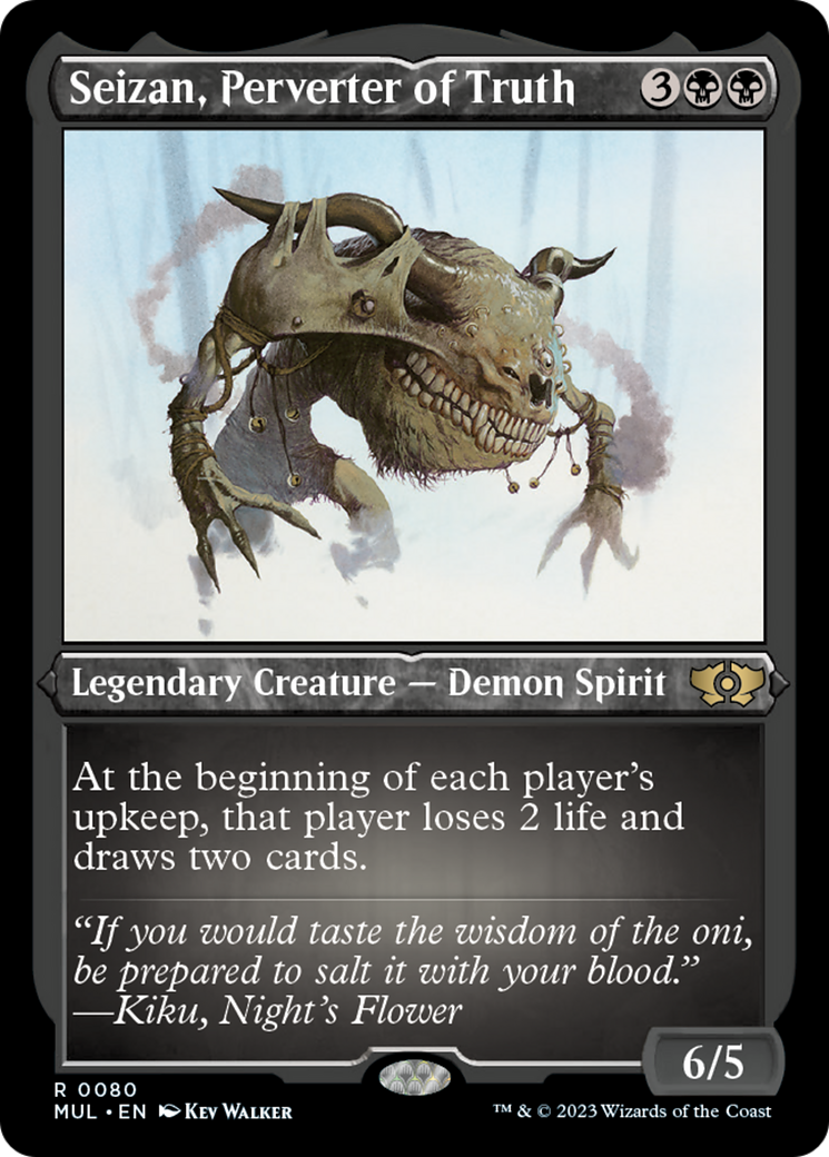 Seizan, Perverter of Truth (Foil Etched) [Multiverse Legends] | Kessel Run Games Inc. 