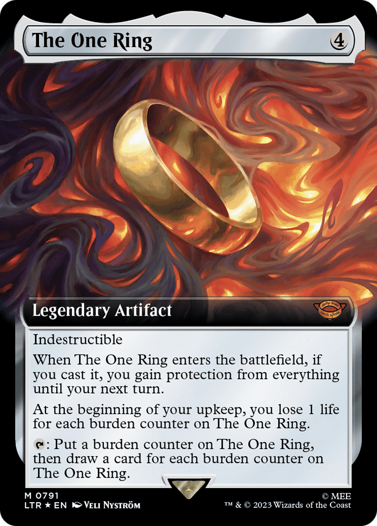 The One Ring (Extended Art) (Surge Foil) [The Lord of the Rings: Tales of Middle-Earth] | Kessel Run Games Inc. 