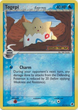 Togepi (41/101) (Delta Species) (Stamped) [EX: Dragon Frontiers] | Kessel Run Games Inc. 