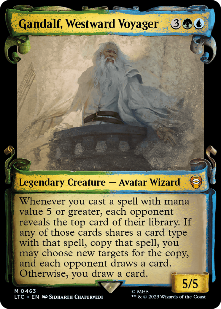 Gandalf, Westward Voyager [The Lord of the Rings: Tales of Middle-Earth Commander Showcase Scrolls] | Kessel Run Games Inc. 