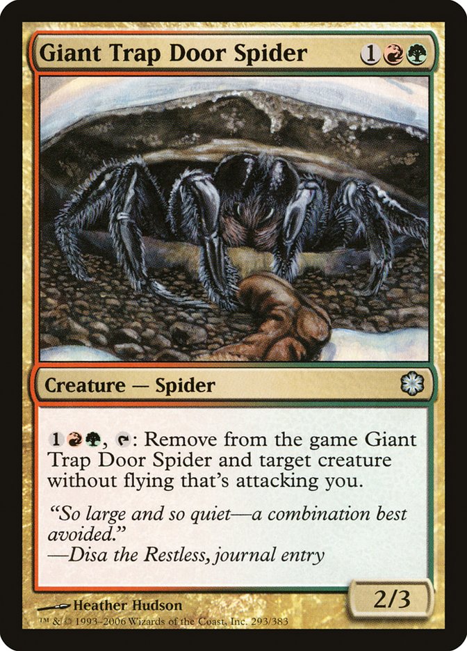 Giant Trap Door Spider [Coldsnap Theme Decks] | Kessel Run Games Inc. 