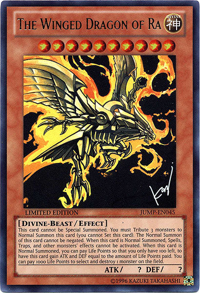The Winged Dragon of Ra [JUMP-EN045] Ultra Rare | Kessel Run Games Inc. 