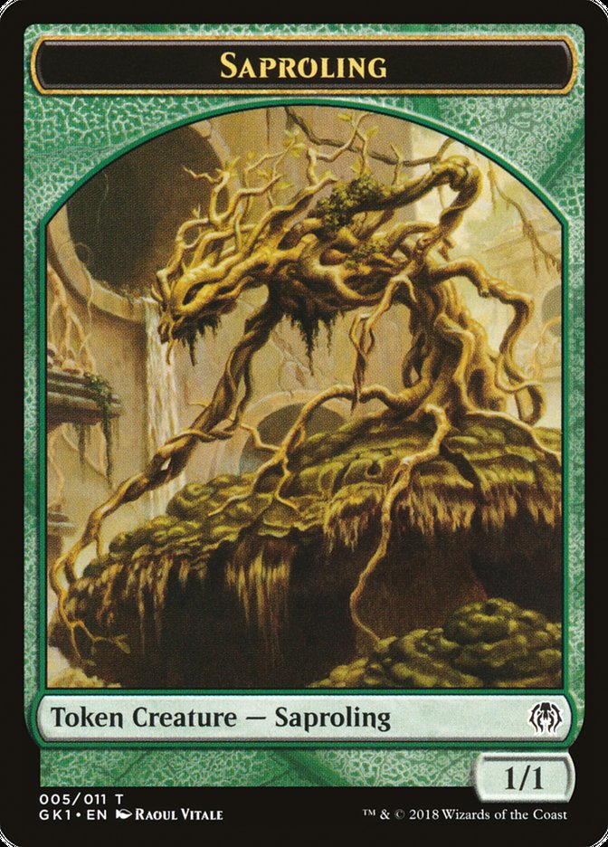 Saproling // Insect Double-Sided Token [Guilds of Ravnica Guild Kit Tokens] | Kessel Run Games Inc. 