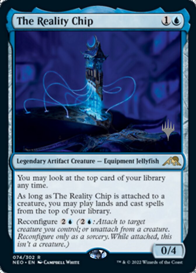 The Reality Chip (Promo Pack) [Kamigawa: Neon Dynasty Promos] | Kessel Run Games Inc. 