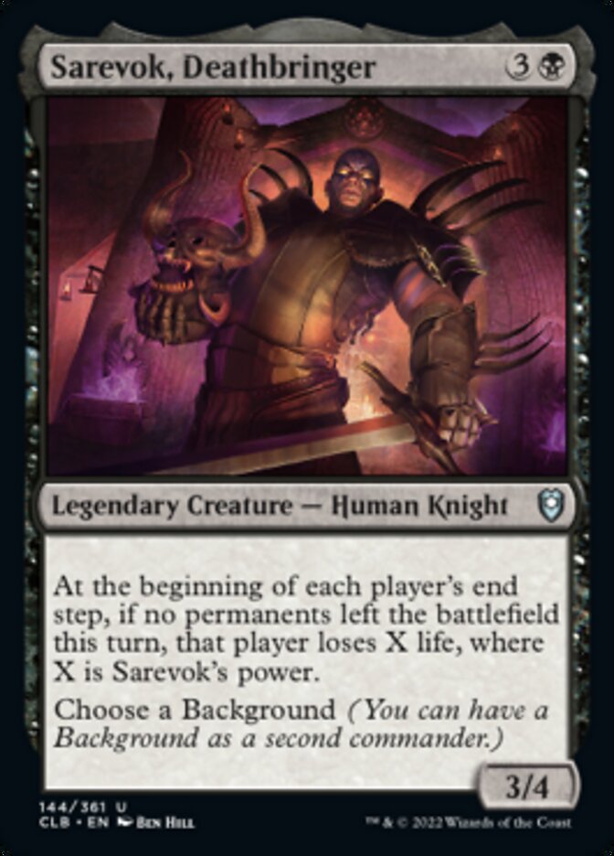 Sarevok, Deathbringer [Commander Legends: Battle for Baldur's Gate] | Kessel Run Games Inc. 