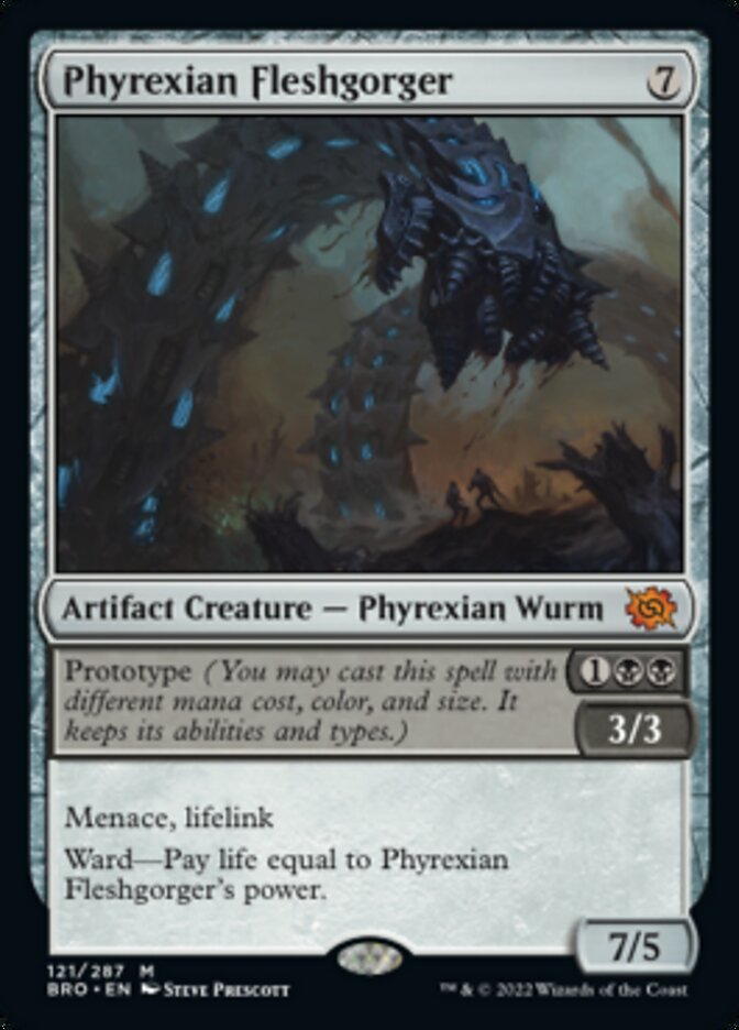 Phyrexian Fleshgorger (Promo Pack) [The Brothers' War Promos] | Kessel Run Games Inc. 