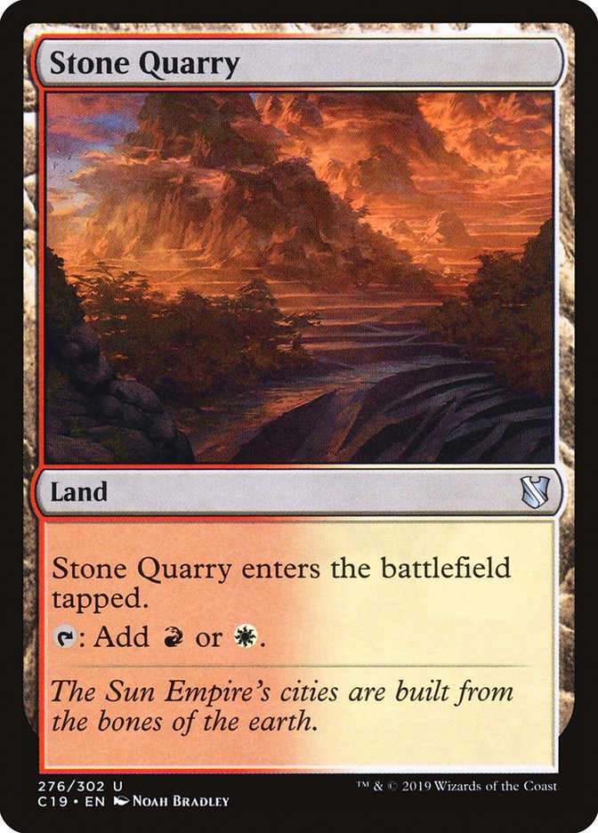 Stone Quarry [Commander 2019] | Kessel Run Games Inc. 