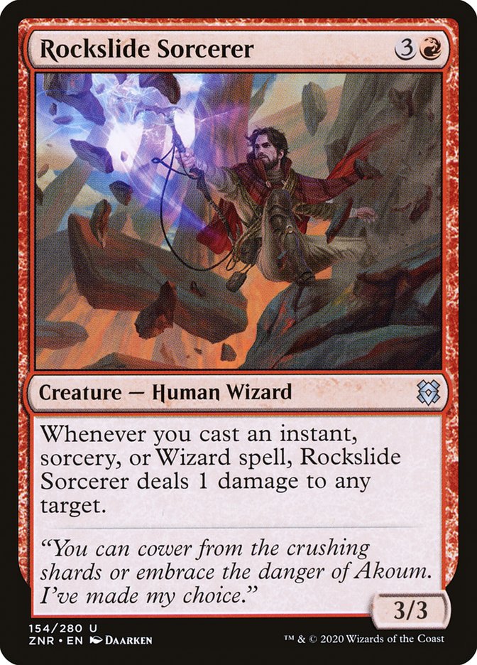 Rockslide Sorcerer [Zendikar Rising] | Kessel Run Games Inc. 