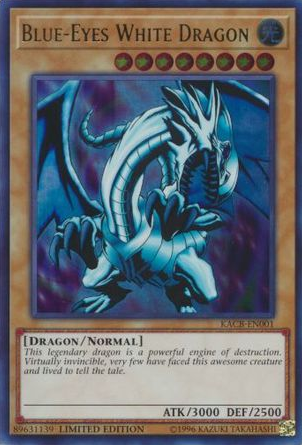 Blue-Eyes White Dragon [KACB-EN001] Ultra Rare | Kessel Run Games Inc. 