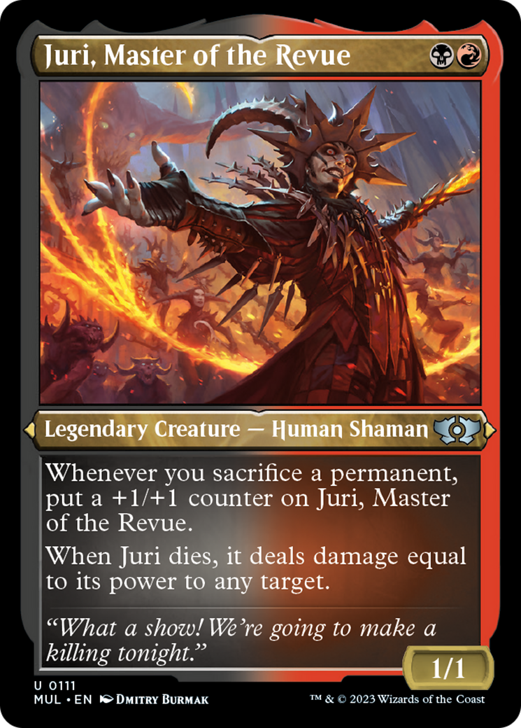 Juri, Master of the Revue (Foil Etched) [Multiverse Legends] | Kessel Run Games Inc. 