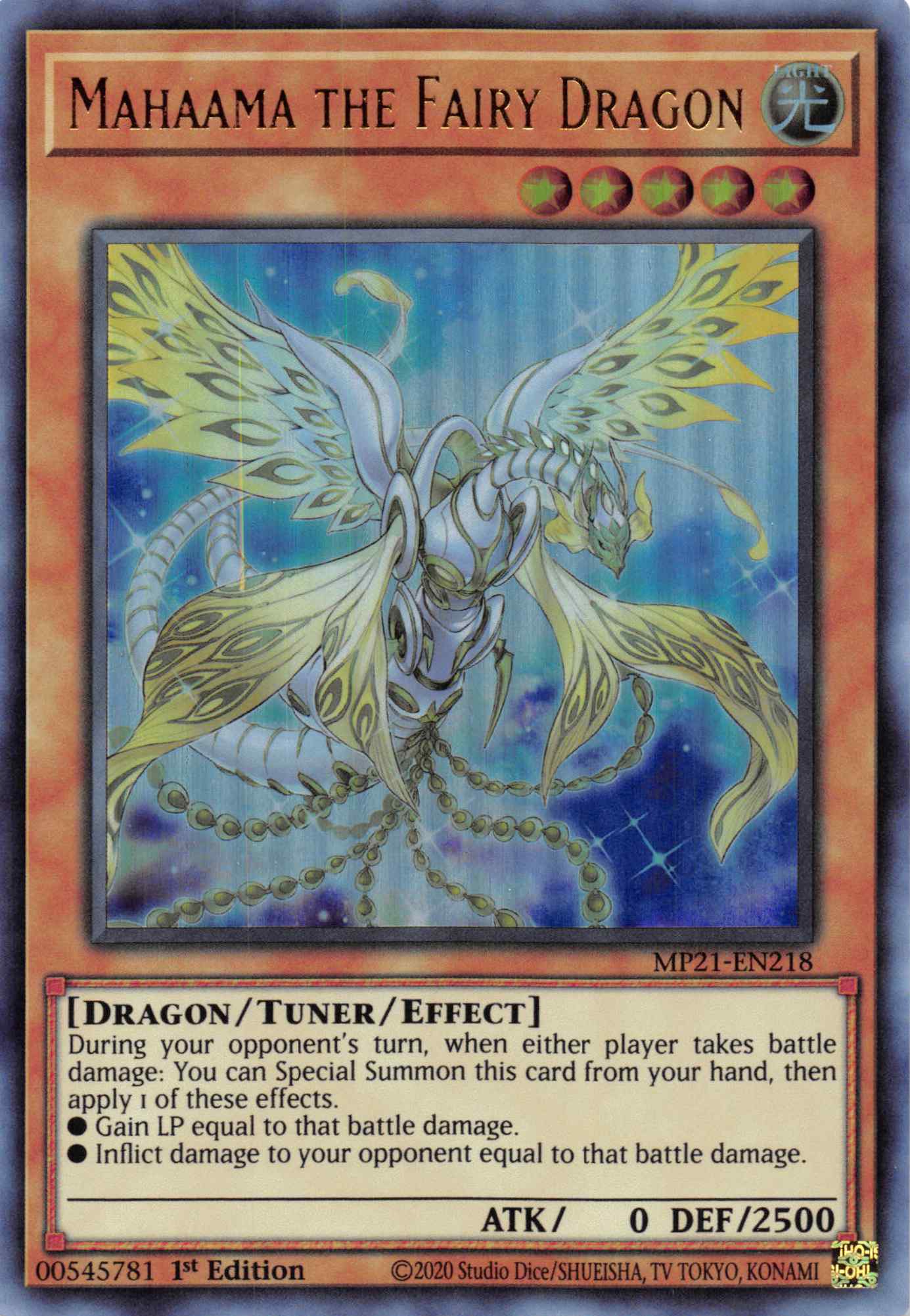Mahaama the Fairy Dragon [MP21-EN218] Ultra Rare | Kessel Run Games Inc. 