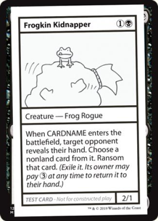 Frogkin Kidnapper (2021 Edition) [Mystery Booster Playtest Cards] | Kessel Run Games Inc. 