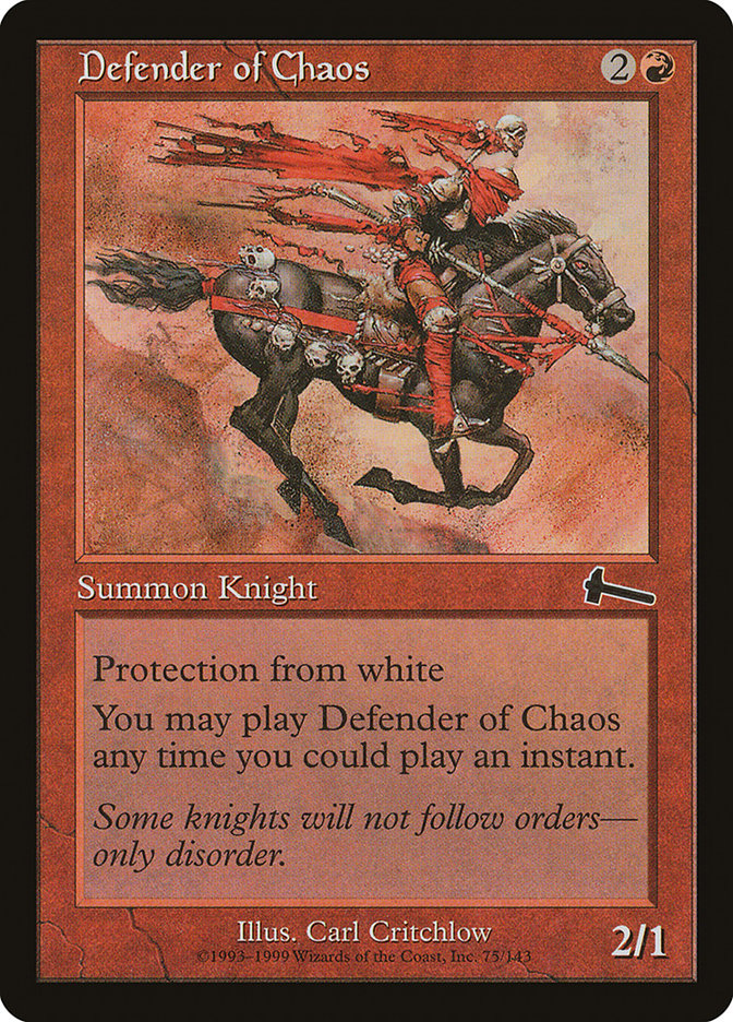 Defender of Chaos [Urza's Legacy] | Kessel Run Games Inc. 
