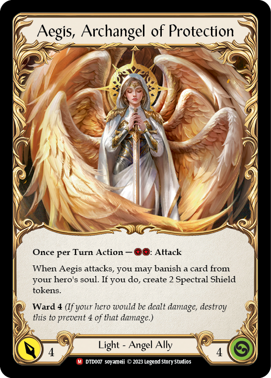 Figment of Protection // Aegis, Archangel of Protection [DTD007] (Dusk Till Dawn) | Kessel Run Games Inc. 