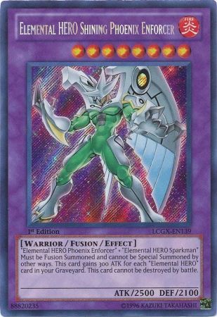 Elemental HERO Shining Phoenix Enforcer [LCGX-EN139] Secret Rare | Kessel Run Games Inc. 