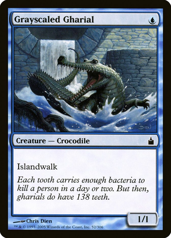 Grayscaled Gharial [Ravnica: City of Guilds] | Kessel Run Games Inc. 