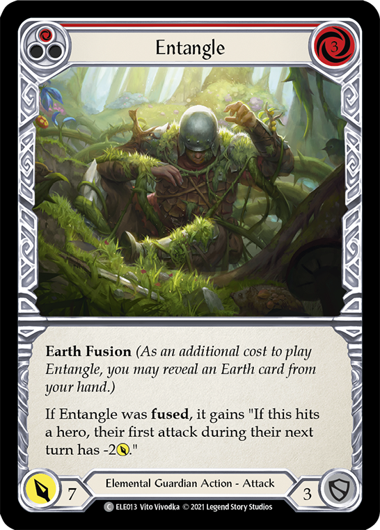 Entangle (Red) [ELE013] (Tales of Aria)  1st Edition Rainbow Foil | Kessel Run Games Inc. 