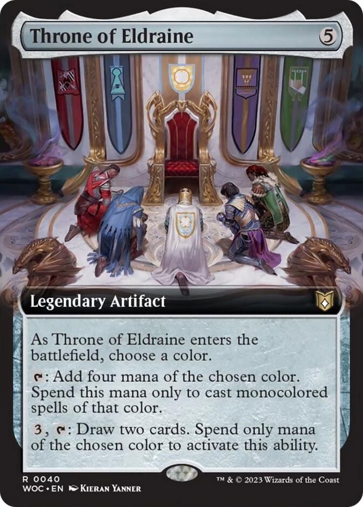 Throne of Eldraine (Extended Art) [Wilds of Eldraine Commander] | Kessel Run Games Inc. 