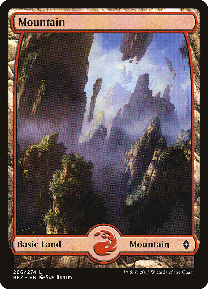 Mountain (266) (Full Art) [Battle for Zendikar] | Kessel Run Games Inc. 