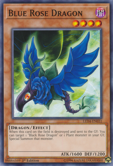 Blue Rose Dragon [LED4-EN031] Common | Kessel Run Games Inc. 