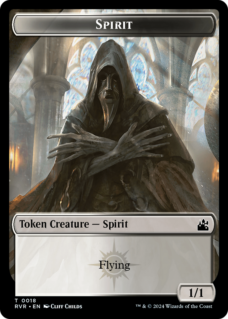 Spirit Token (0018) [Ravnica Remastered Tokens] | Kessel Run Games Inc. 