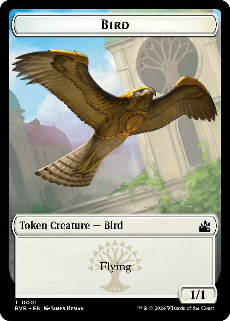 Bird // Zombie Double-Sided Token [Ravnica Remastered Tokens] | Kessel Run Games Inc. 